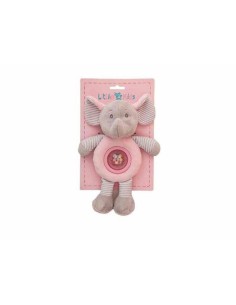 Peluche Elefante Rosa Sonajero Bolita 