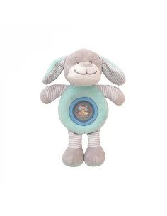 Peluche perro verde sonajero bolita 25 