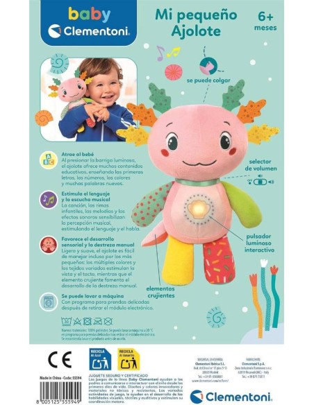 AXOLOTE PLUSH PELUCHE AJOLOTE