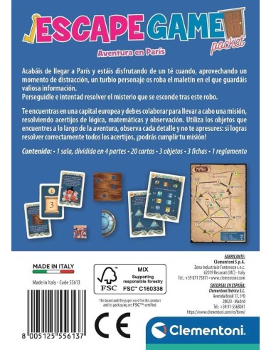 Escape game- Aventura en Paris