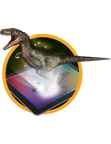 Arqueojugando -Velociraptor fosforescent