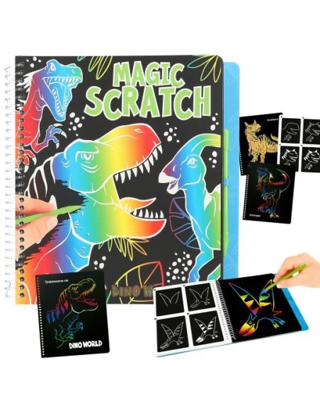 Dino World Magic-Scratch Book