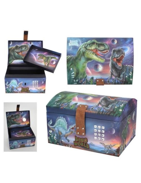 Dino World cofre del tesoro con código,