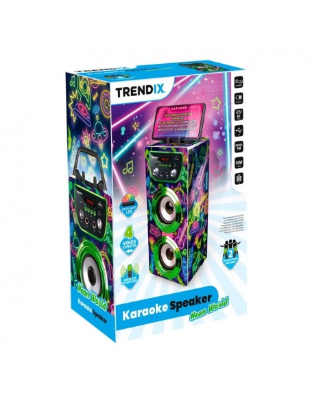 Altavoz karaoke neon world