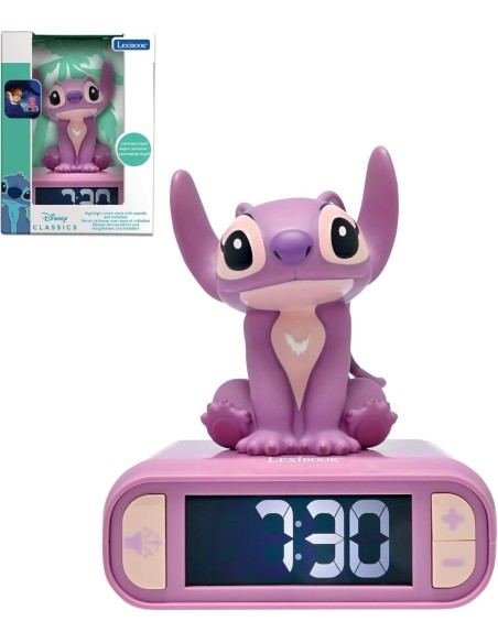 Reloj Despertador 3D Stitch - Angel