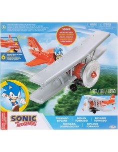 Avion Sonic con sonido con 1 Figura