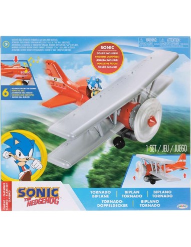 Avion Sonic con sonido con 1 Figura