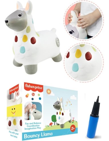 FISHER PRICE: LLAMA SALTARINA CON HINCHA