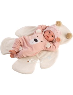 Recien Nacida Llorona 36 cm Osito Rosa