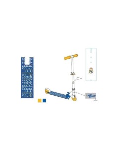 Real Madrid Patinete Aluminio 2 Ruedas 2