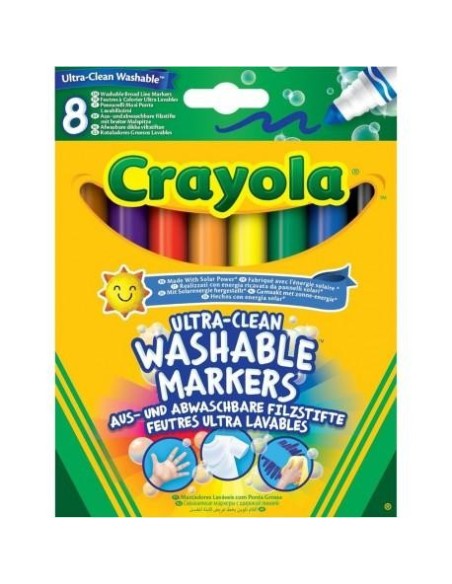 8 Rotuladores Ultralavables Maxi Punta