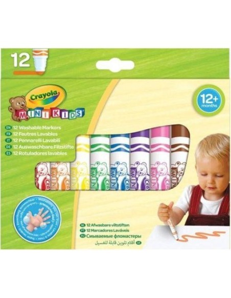 12 Rotuladores Lavables Mini Kids