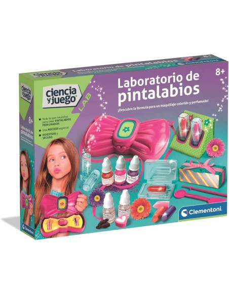 ciencia y juego laboratior pintalabios