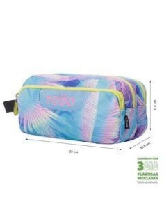 Estuche Totto Agapec - Prisma 3 Comparti