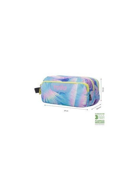 Estuche Totto Agapec - Prisma 3 Comparti