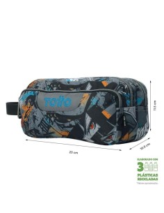 Estuche Totto Agapec Okubo 3 compartimen