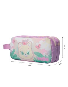 Estuche Totto Queen Cat 2 compartimentos