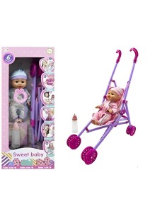 MUÑECA CON SONIDO SILLITA DE PASEO 