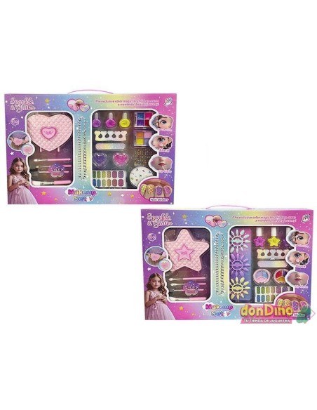 Caja bolso maquillaje c/accesorios surti