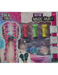 Set Creativo Cabello Brillante Glitter