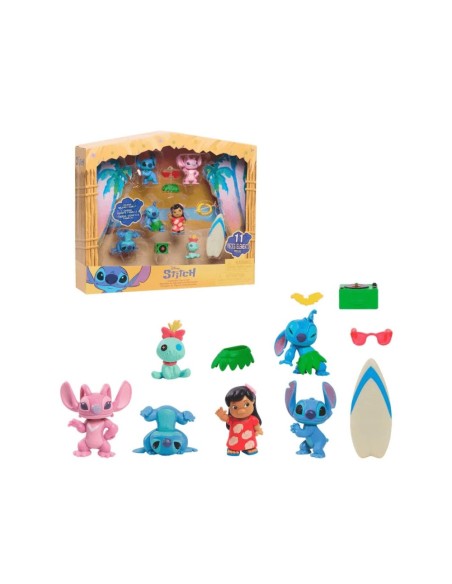 Blister 6 Figuras Stitch Disney