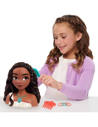 Busto peinados Vaiana Moana 2 Disney