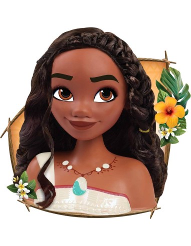 Busto peinados Vaiana Moana 2 Disney