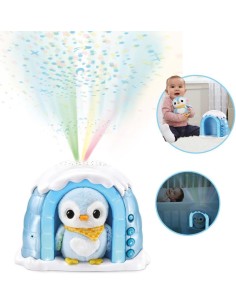 Iglú proyector Peluchito pingüino 2