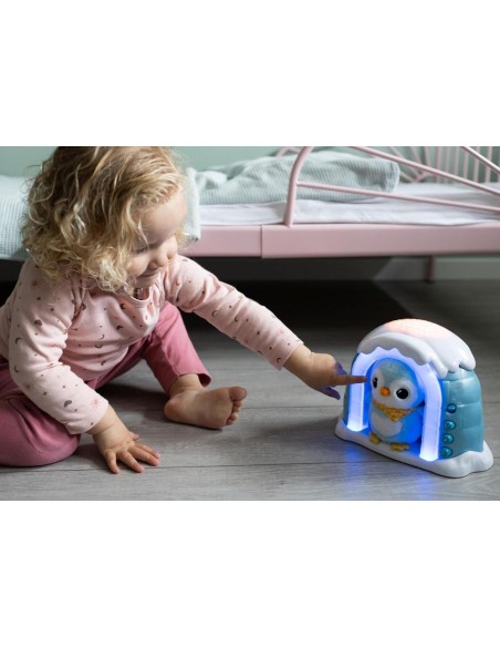 Iglú proyector Peluchito pingüino