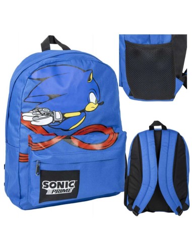 Mochila Escolar Grande Sonic Prime