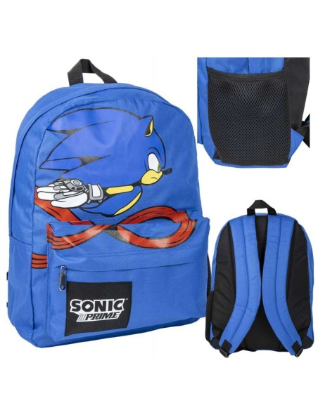 Mochila Escolar Grande Sonic Prime