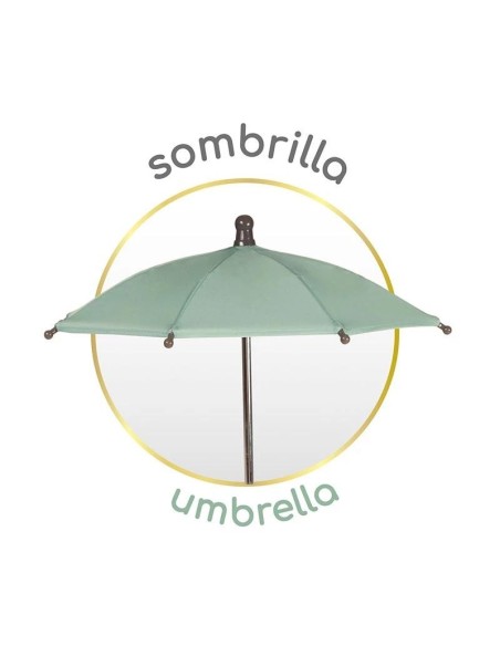 Carro de Muñecas Capriccio con Sombrilla