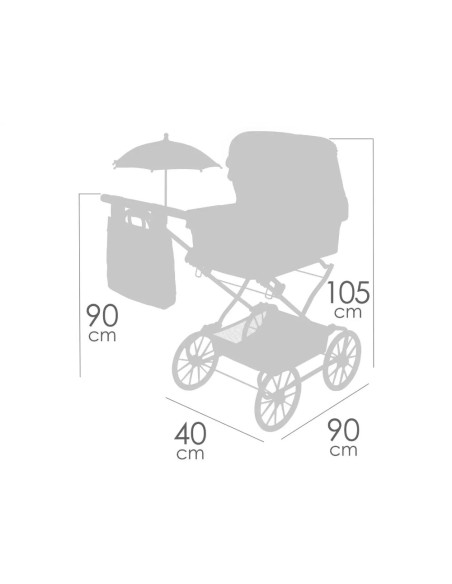 Carro de Muñecas Reborn Sophie Plegable 