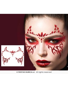 Joyas faciales demonio 13x15   cm