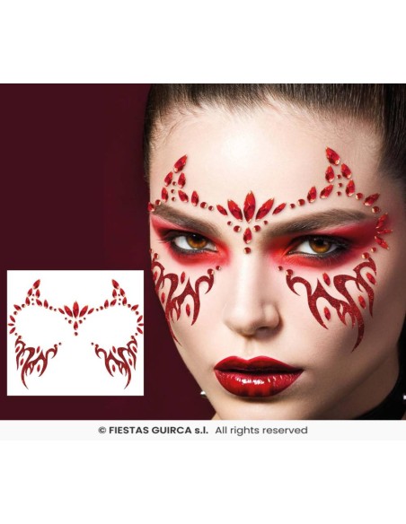 Joyas faciales demonio 13x15   cm