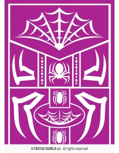 PLANTILLA MAQUILLAJE ARAÑA 14X20 CM 2