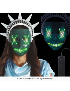 MASCARA LIBERTAD CON LUZ, PVC