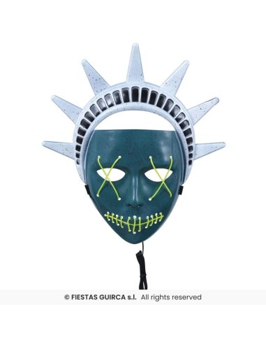 MASCARA LIBERTAD CON LUZ, PVC