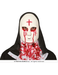 MASCARA MONJA SATANICA PVC