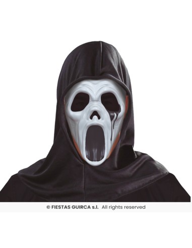 Mascara asesino con capucha  pvc scream