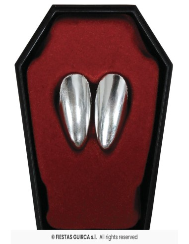 Colmillos vampiro plata