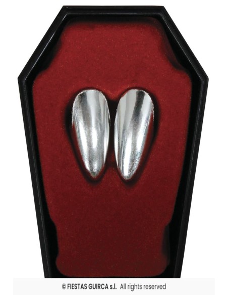 Colmillos vampiro plata