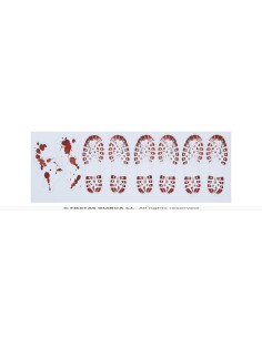 Pisadas sangre botas   adhesivas 2 x 25x 2