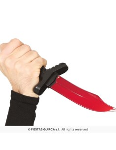 Cuchillo con sangre 25 cm