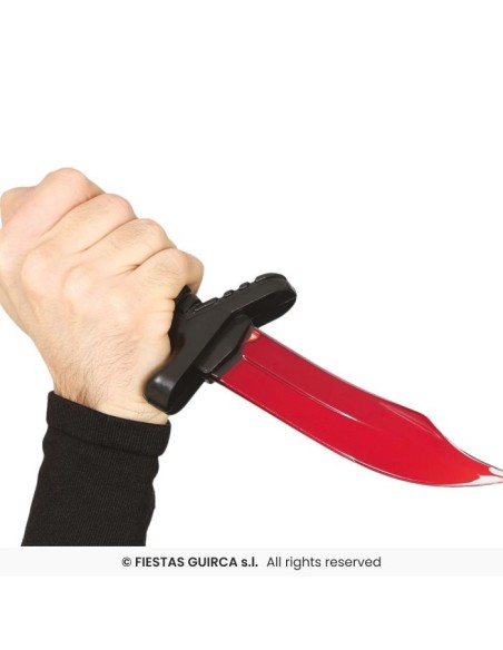 Cuchillo con sangre 25 cm