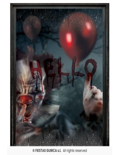 DECORACION VENTANA PAYASO 80X120 CMS 2