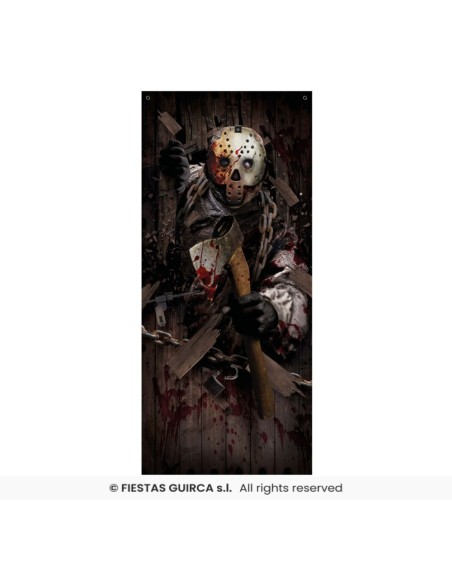 DECOR. PUERTA ASESINO HACHA 80 X 180 CMS