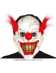 MASCARA PAYASO TERROR CON PELO LATEX