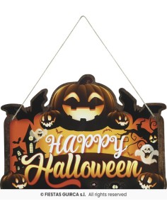 LETRERO CALABAZA 32X24 CM MADERA 2