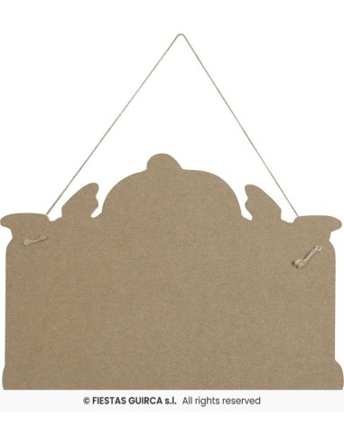 LETRERO CALABAZA 32X24 CM MADERA